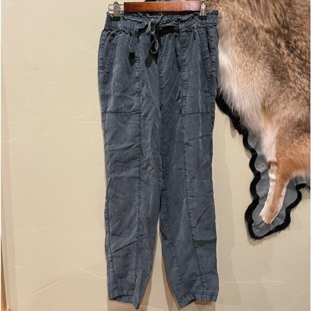 American Eagle Womens Small Gray Tencel Pants Boho Baggy Relaxed Gypsy Indie